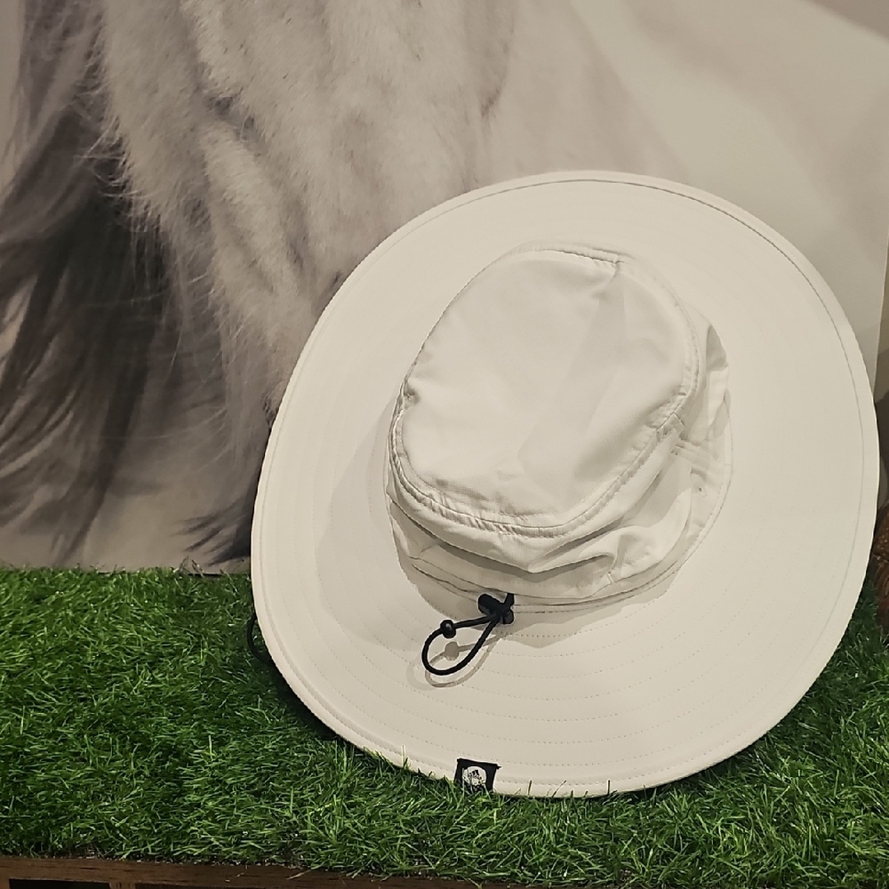 ADIDAS WIDE BRIM White Sun Hat with Adjustable Strap